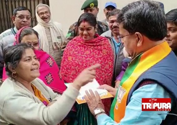 Tripura Election 2023 : Bordowali Voter Quizzed CM over Jobs amid 'Atmanirvar Campaigning' of BJP Tripura Election 2023 : Bordowali Voter Quizzed CM over Jobs amid 'Atmanirvar Campaigning' of BJP